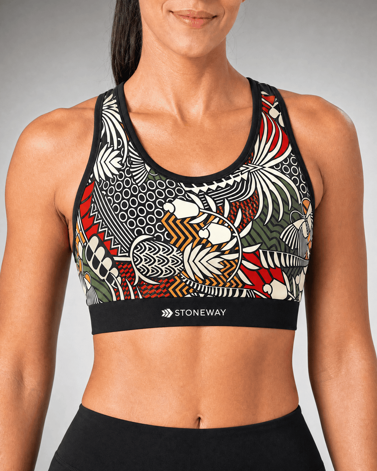 Top com Bolso Extreme Run CryoFlex - Preto + Estampa Tapajós