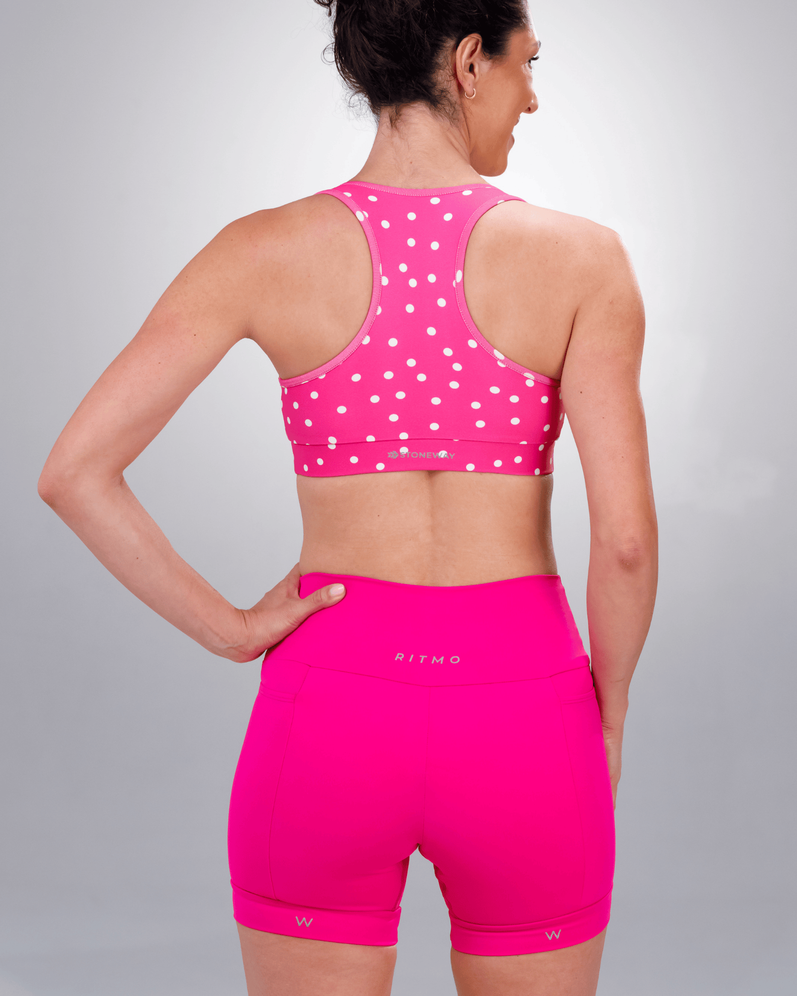 Top Com Bojo Fitness RP - Estampa Medina (Rosa Pink)