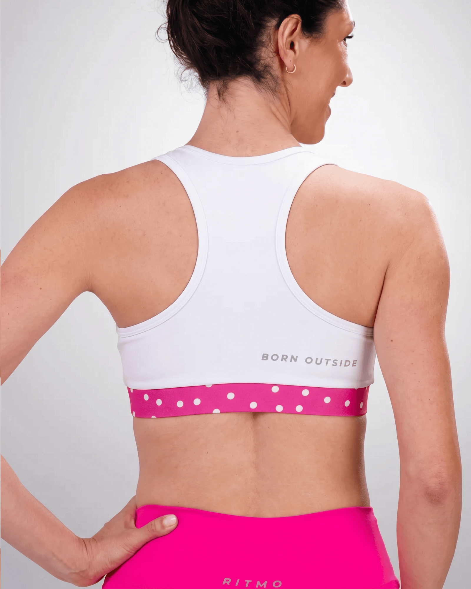 Top Com Bojo Senselight EASY - Branco + Estampa Medina