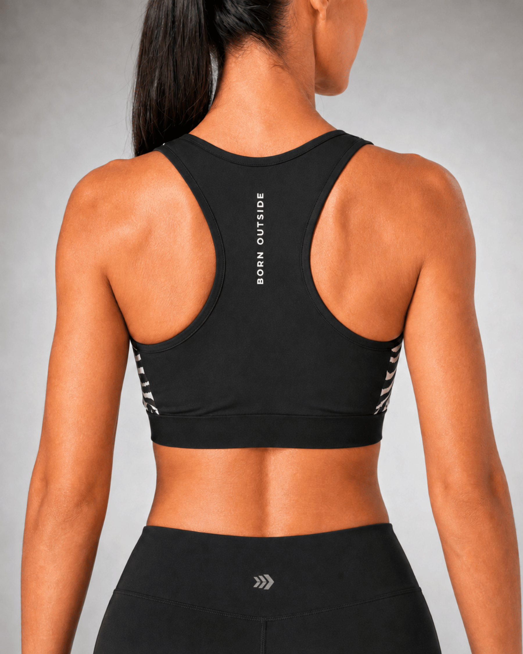 Top com Bolso Extreme Run CryoFlex - Estampa Arusha + Preto