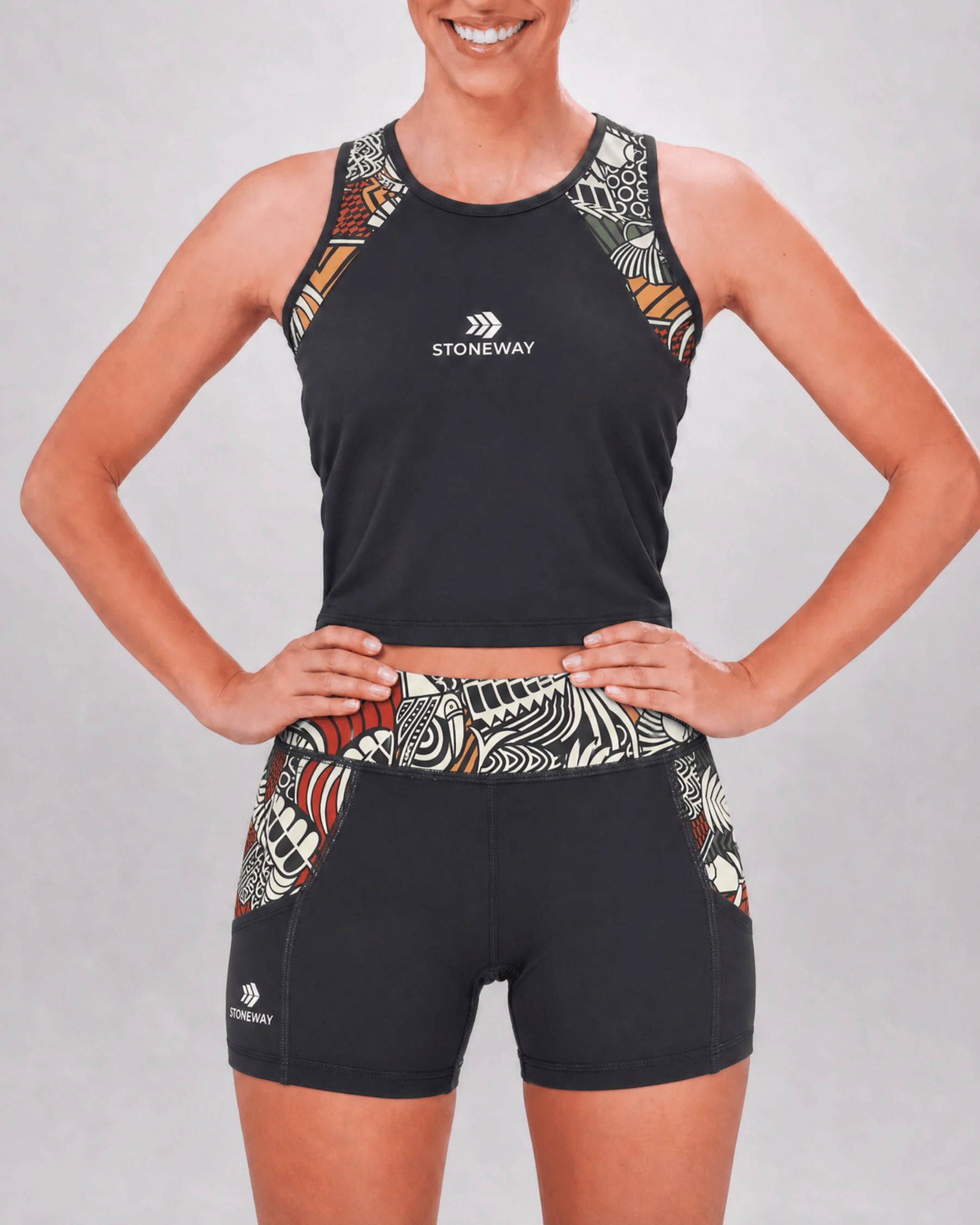 Short Extreme Run CryoFlex - Preto + Estampa Tapajós