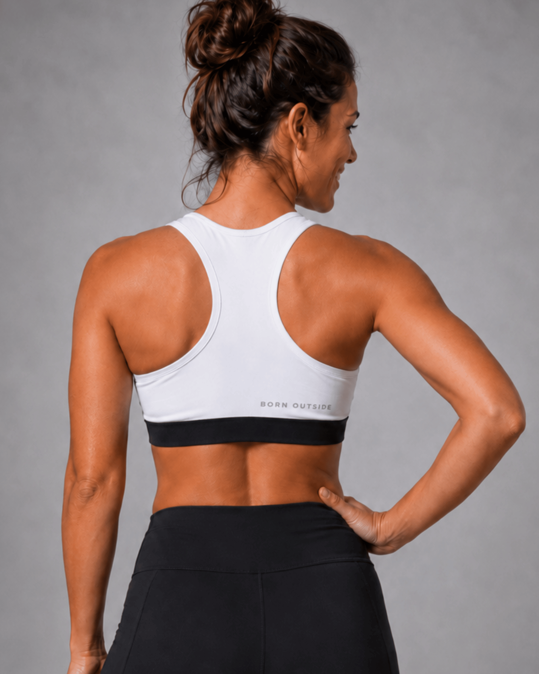 Top com Bojo Senselight EASY - Branco + Preto