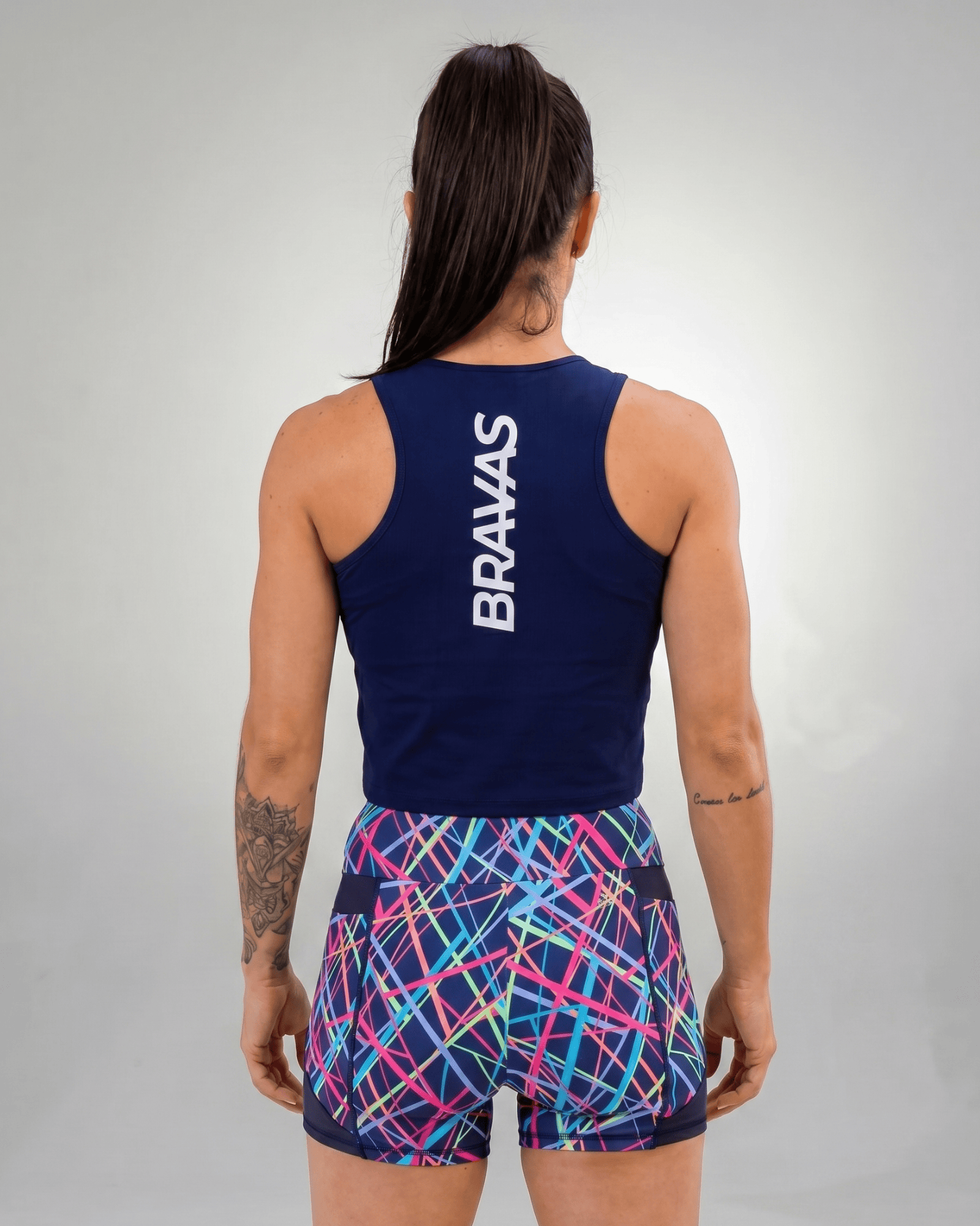 Regata Cropped Aerodry FLOW   Bravas - Azul Marinho