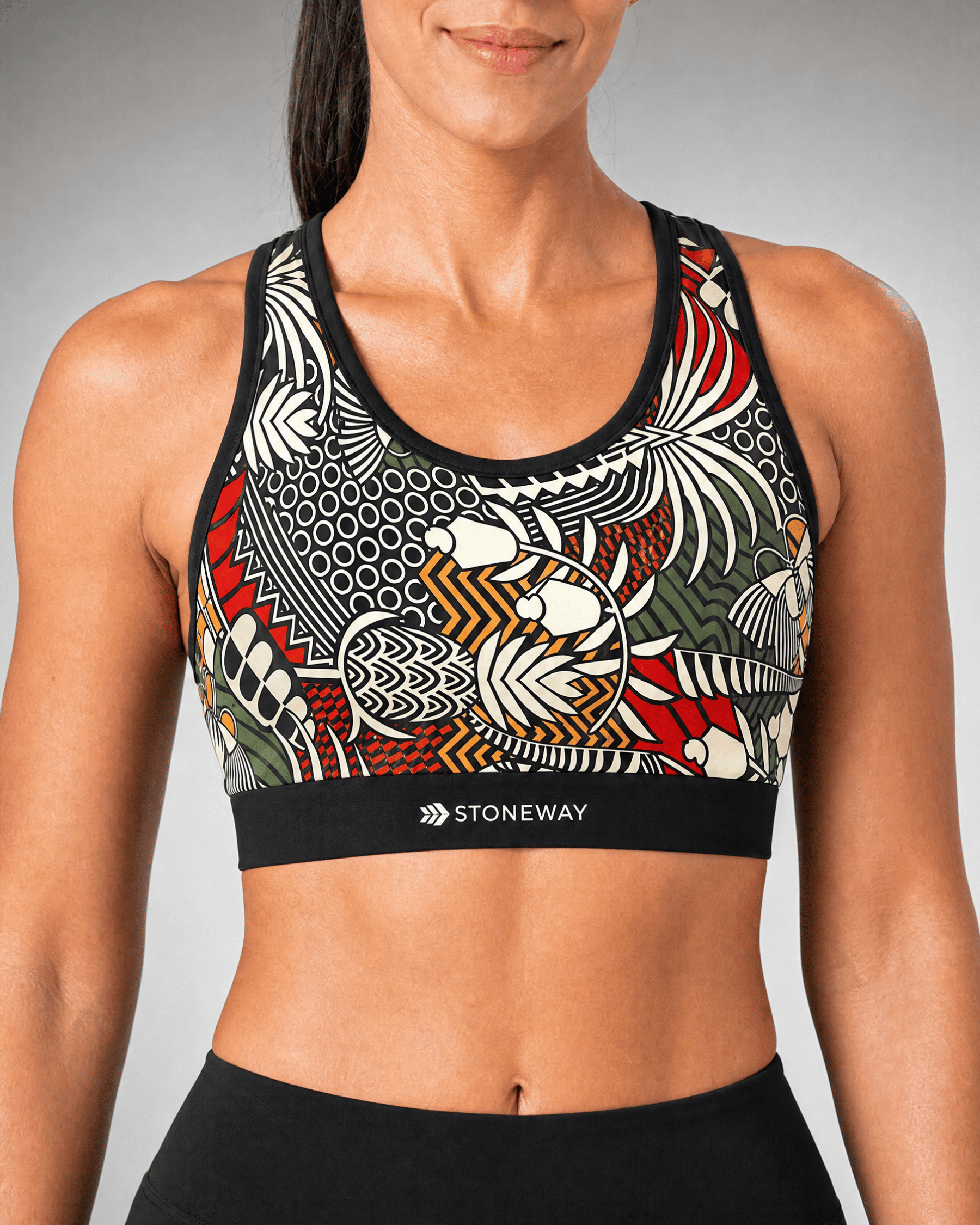 Top com Bolso Extreme Run CryoFlex - Preto + Estampa Tapajós