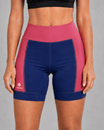 Bermuda Com Bolsos EXTREME RUN V3 – Azul Marinho + Rosa Cassis