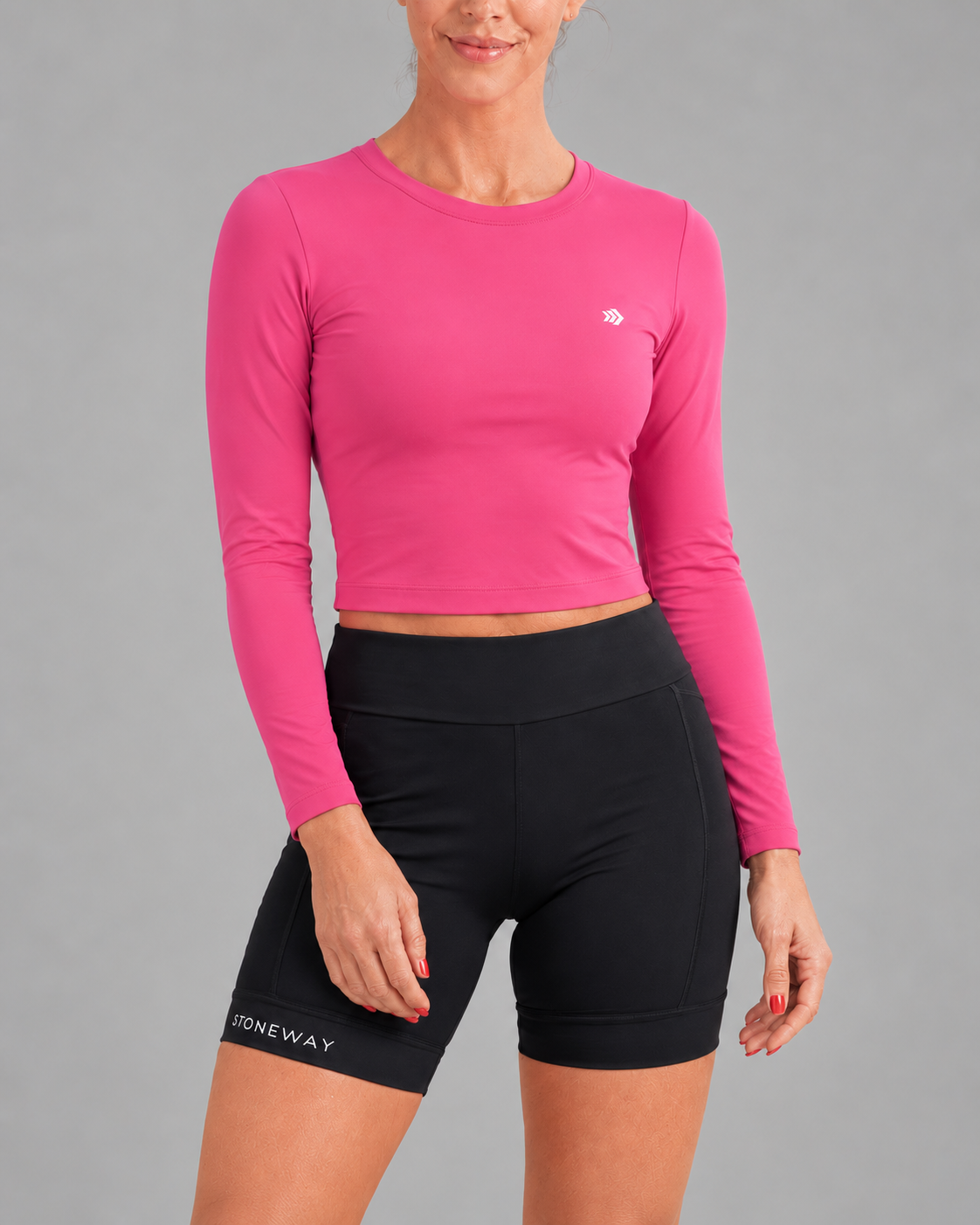 Blusa Cropped Senselight LAP Manga Longa – Rosa Chiclete