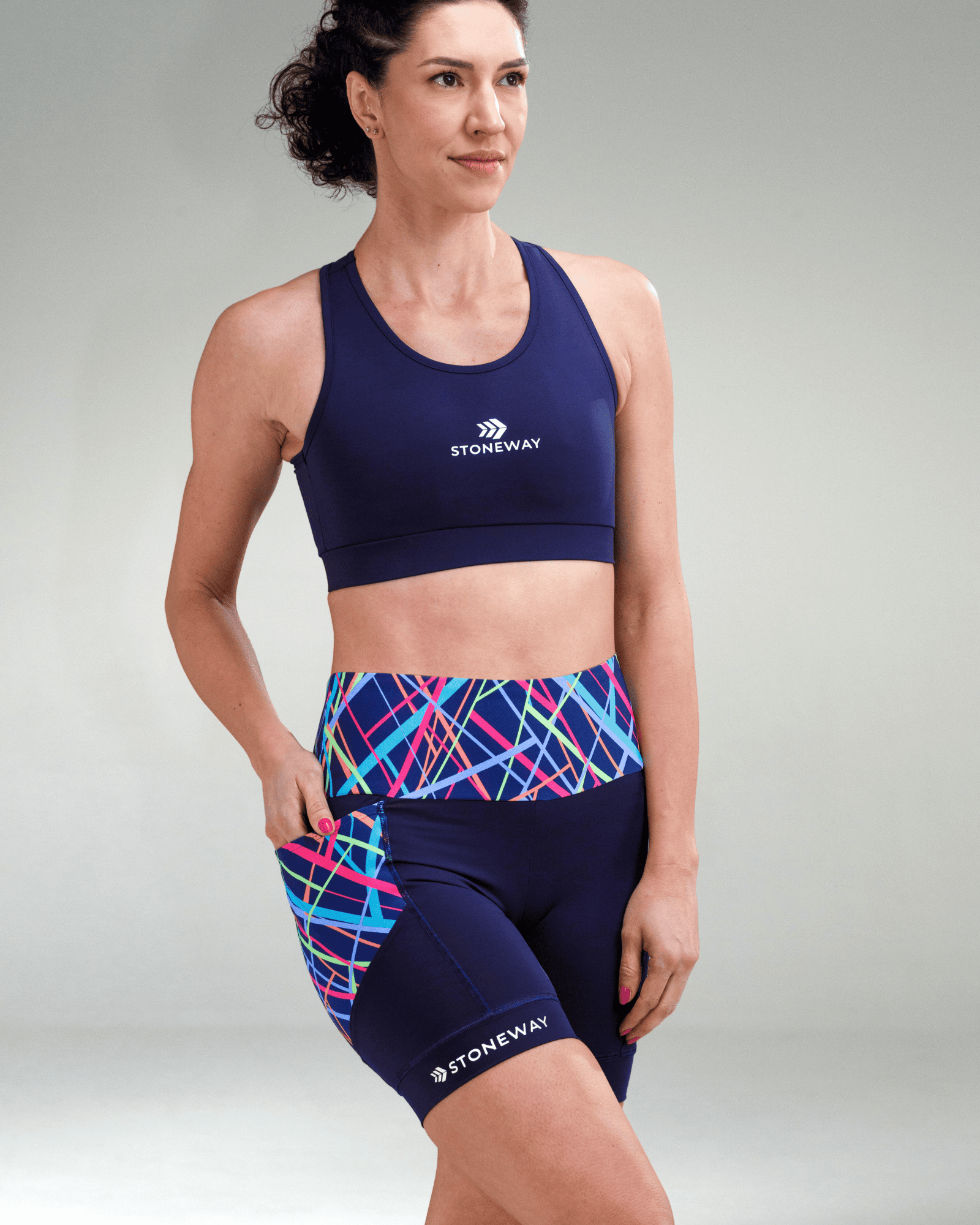 Bermuda Aquaflex EXTREME RUN V3 - Marinho + Estampa Nova Iorque