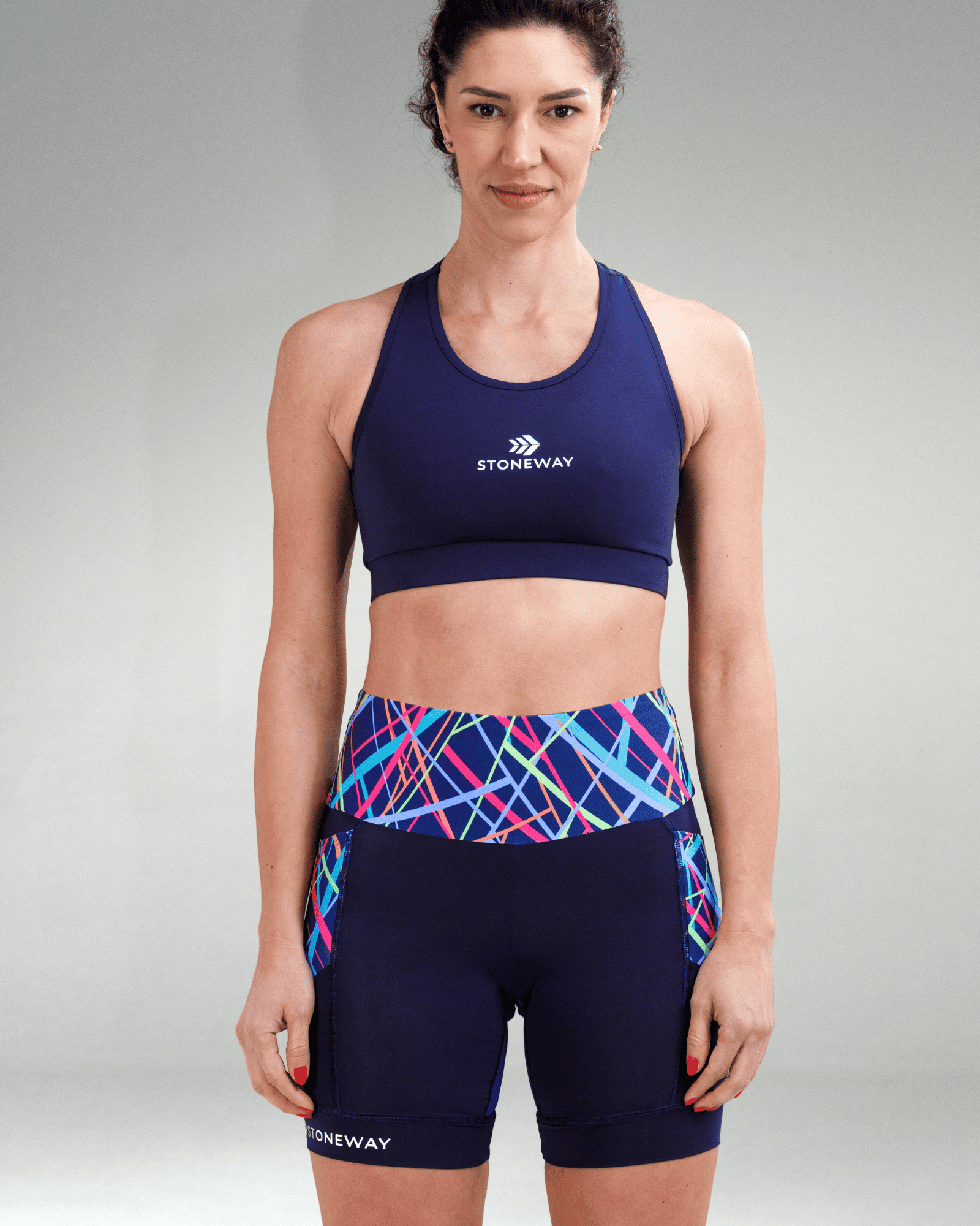 Bermuda Aquaflex EXTREME RUN V3 - Marinho + Estampa Nova Iorque