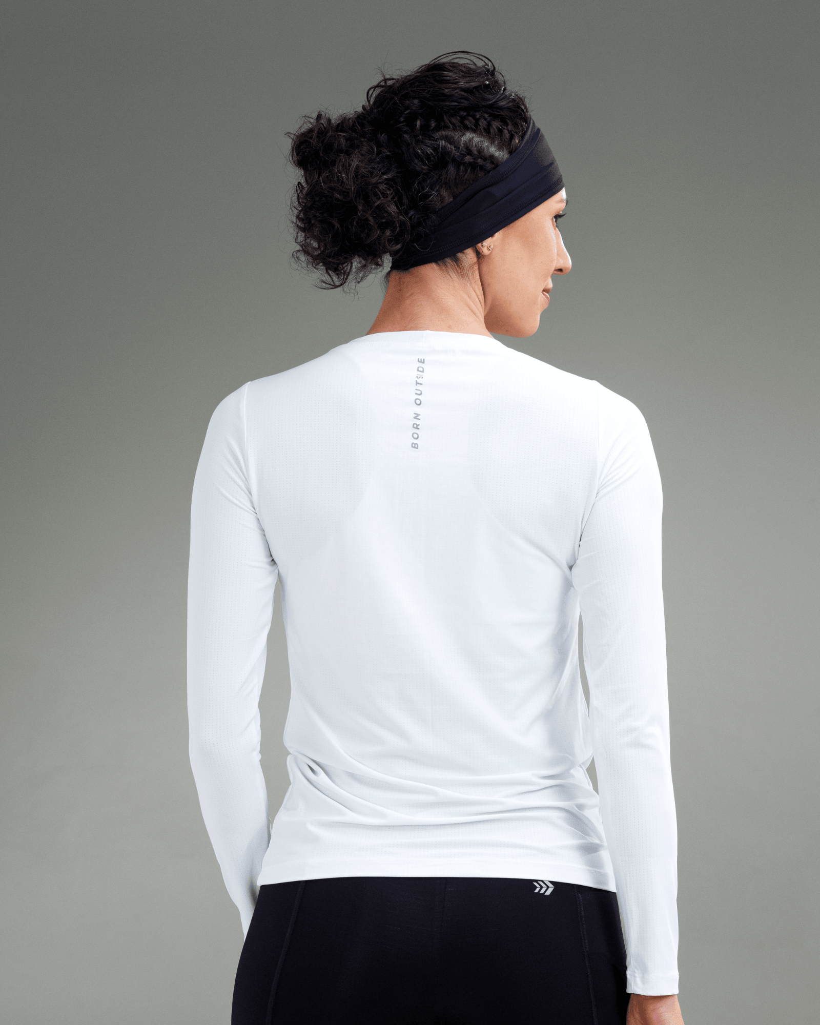 Babylook Manga Longa  Aerodry FLOW - Branco
